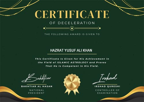 Hazrat Yusuf Ali Khan +91-9815765067